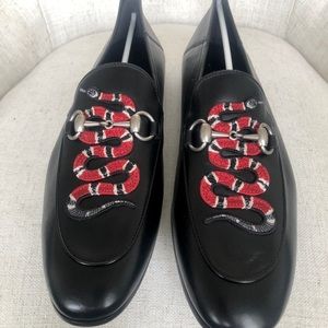 Gucci
Men's Brixton Snake-Appliqué Loafers